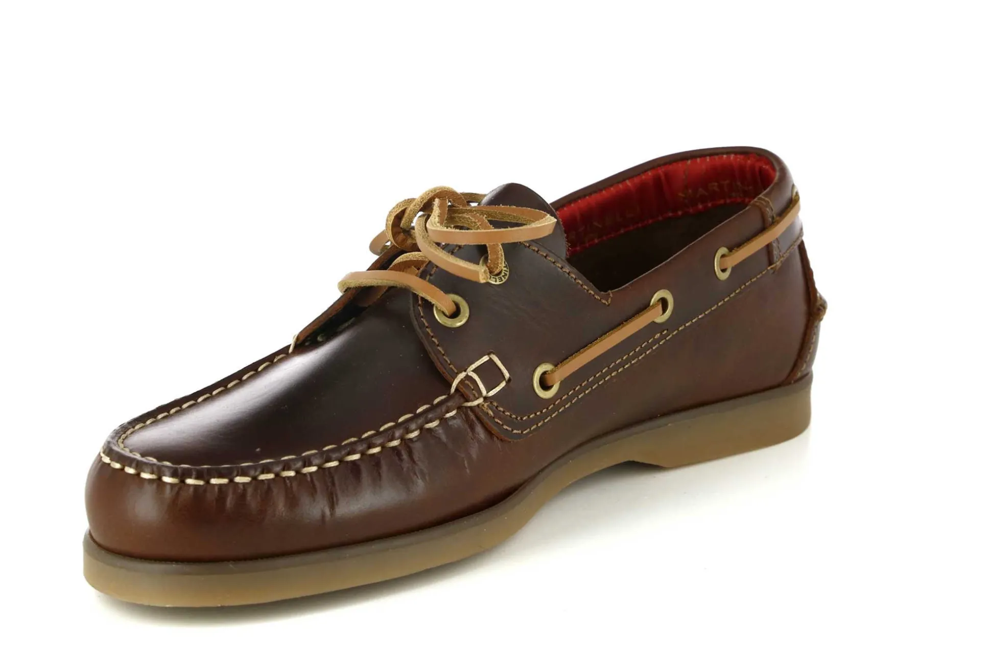Hot Martinelli Deck Shoes 1360-1145Pyp/Cognac