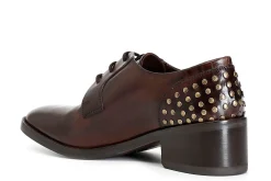 Fashion Cafe Noir Heeled Shoes Ed1003 Scarpa Allacciata