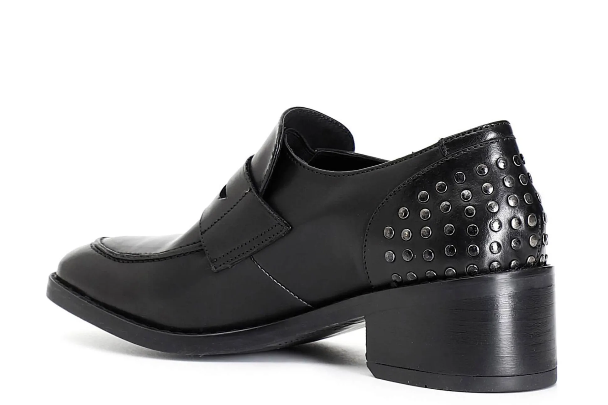 Online Cafe Noir High Heel Loafers Ed1002 Mocassino