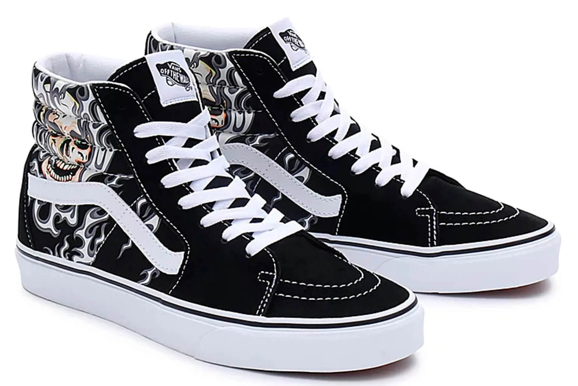Fashion Vans High-Top Sneakers Sk8-Hi Flame Skull