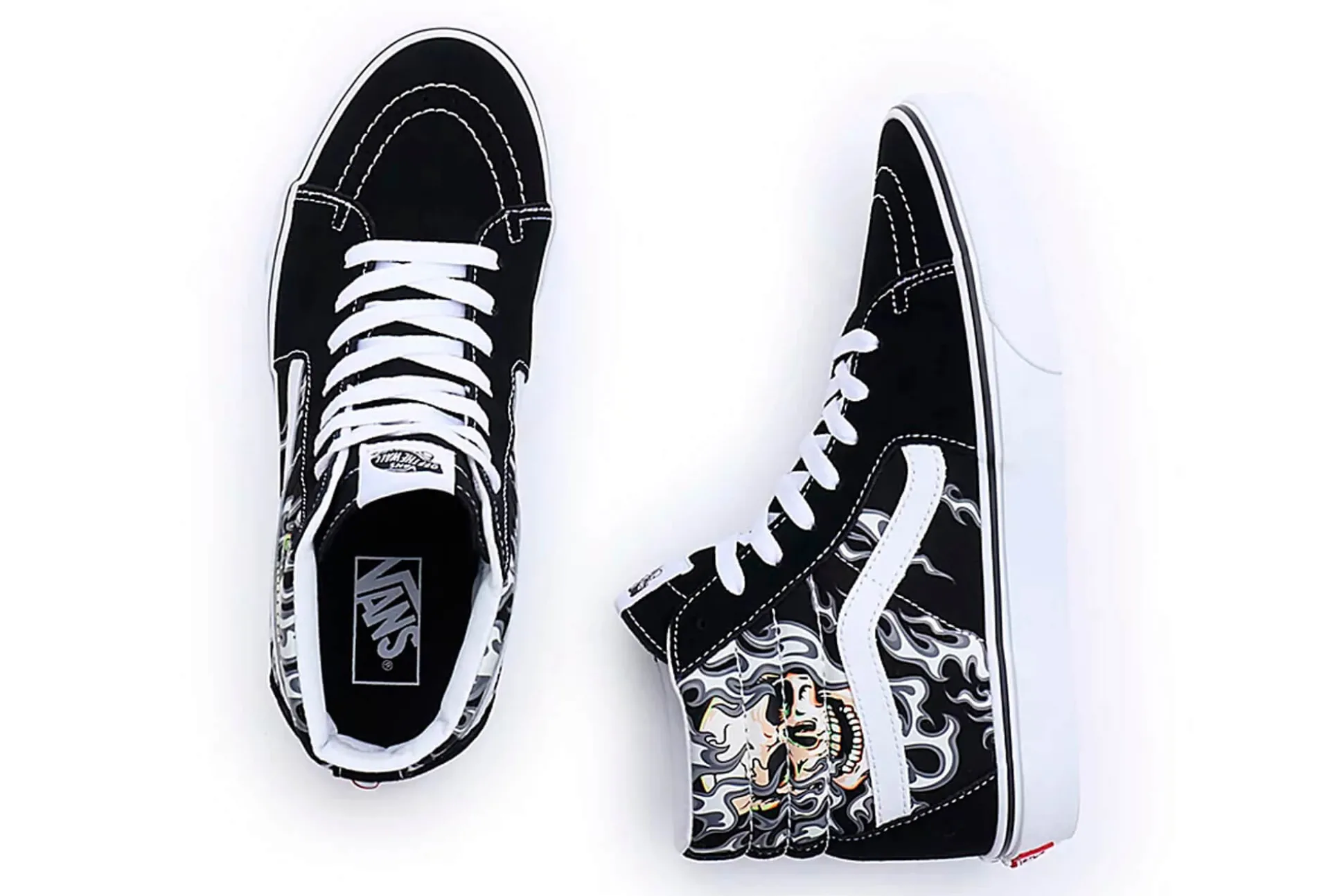 Fashion Vans High-Top Sneakers Sk8-Hi Flame Skull