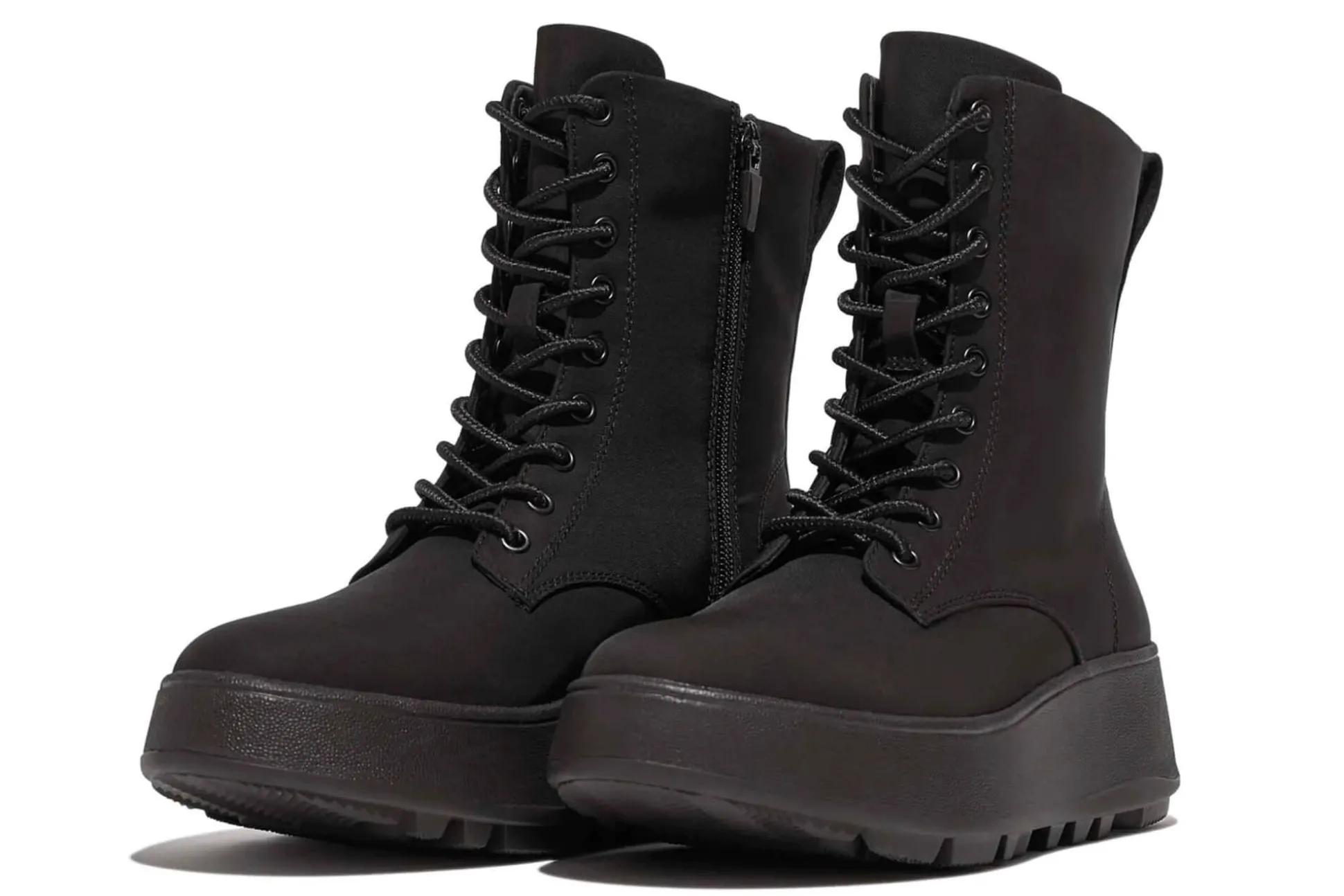 Fashion Fitflop Platform Boots F-Mode Water-Resist Nylon