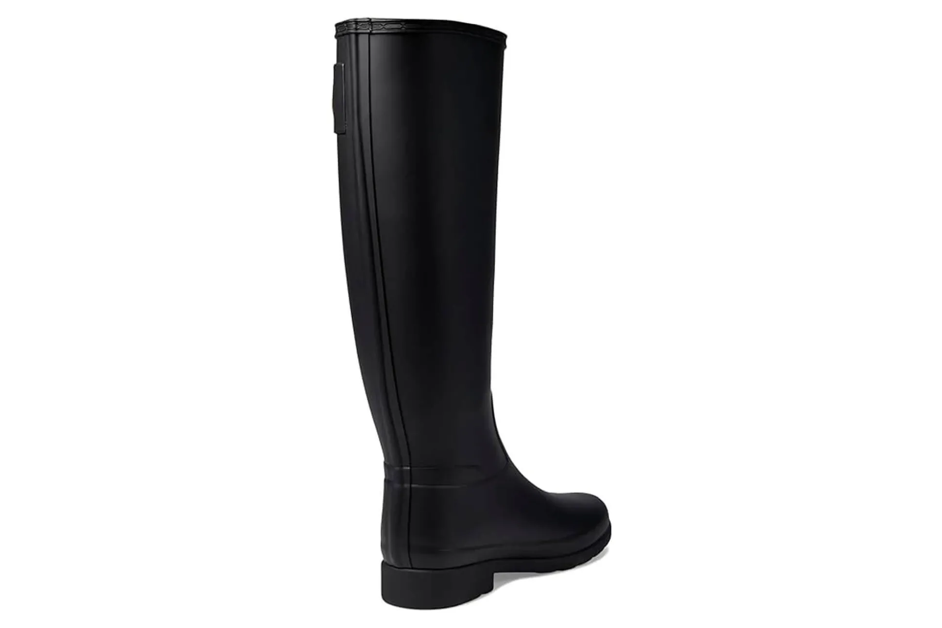 Cheap Hunter Rain Boots Refined Tall Gears On Eyelet Buckle Black