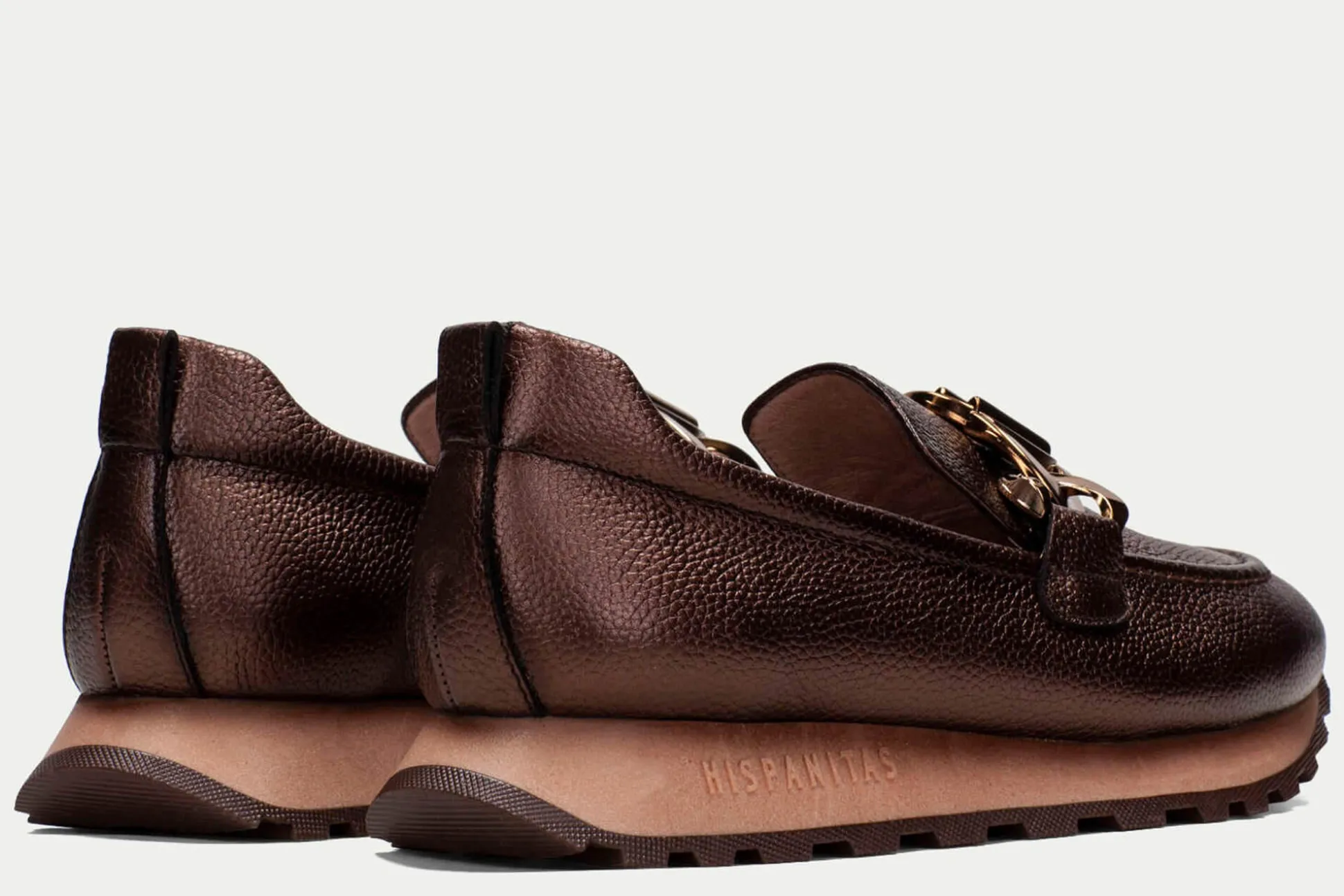 Cheap Hispanitas Wedged Mocassins Loira-I23