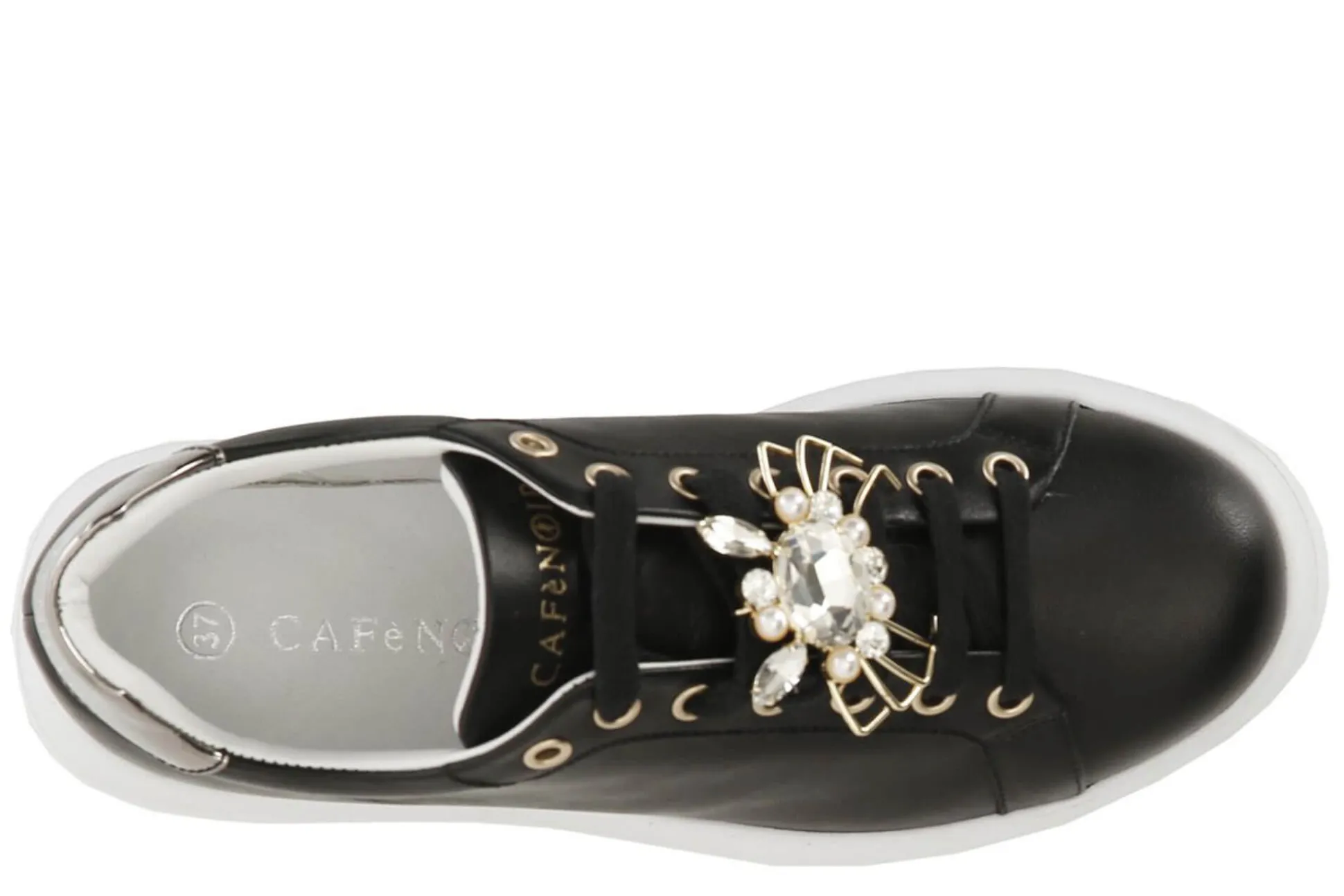 Online Cafe Noir Wedged Sneakers De1005 Sneakers