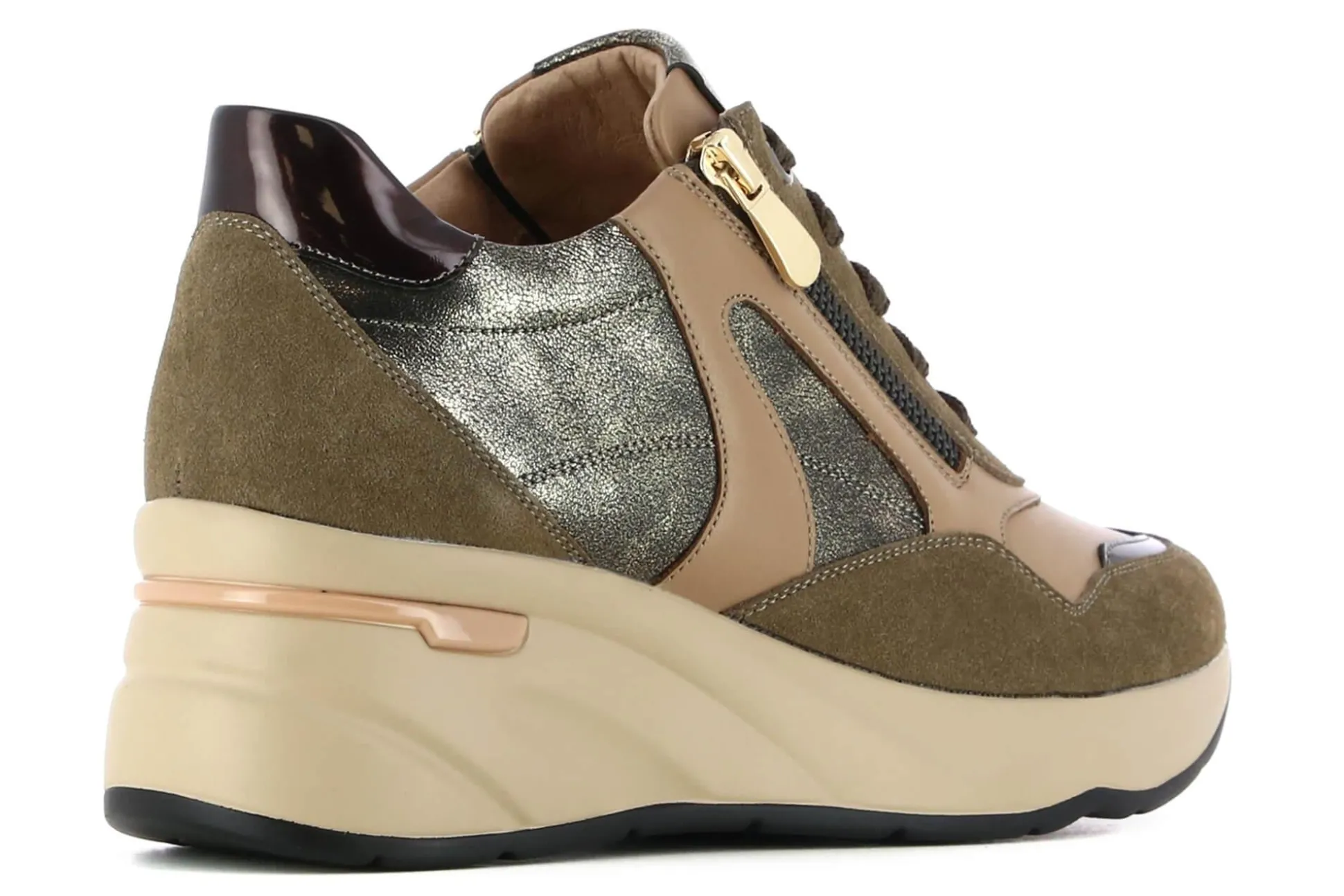 Cheap Casas Collection Wedged Sneakers Rosy